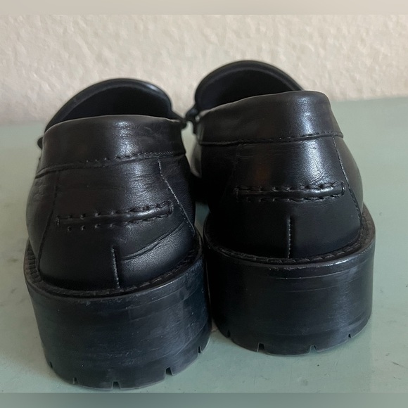 Jimmy Choo Deanna Black Gold Spiked Slip In Embellished Loafer Shoes 37.5 New - Picture 11 of 15